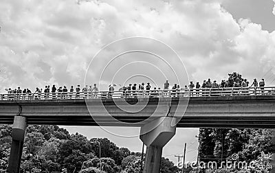 Train Fans Welcome Back N&W Class J611 Editorial Stock Photo